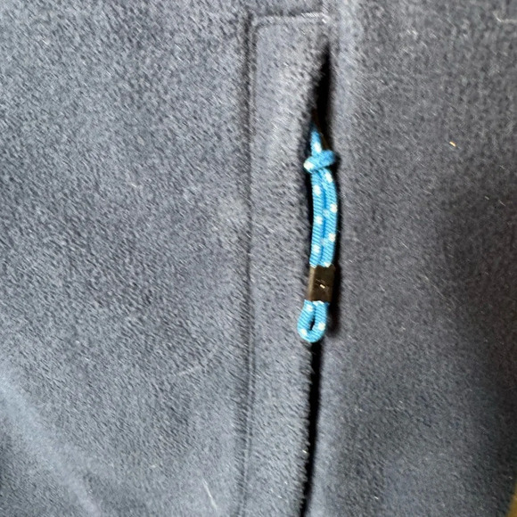 Southern Tide Sport New Orleans Men’s Blue Fleece Vest Zipper Pockets Medium - Picture 3 of 9